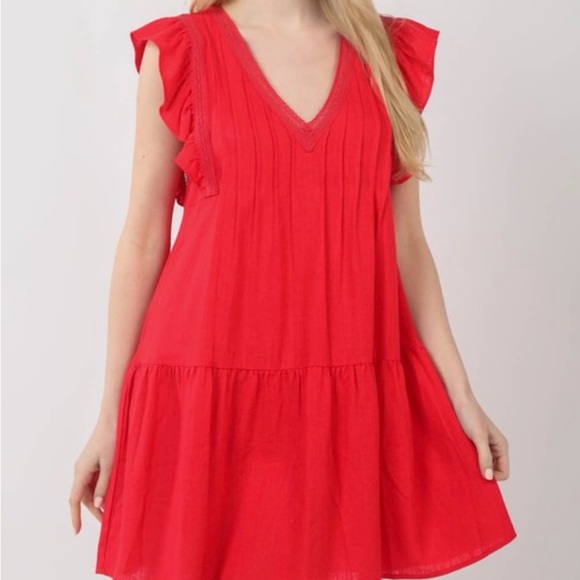 Very J Dresses & Skirts - **LAST ONE** Beautiful Ruffle Babydoll Dress ❤️